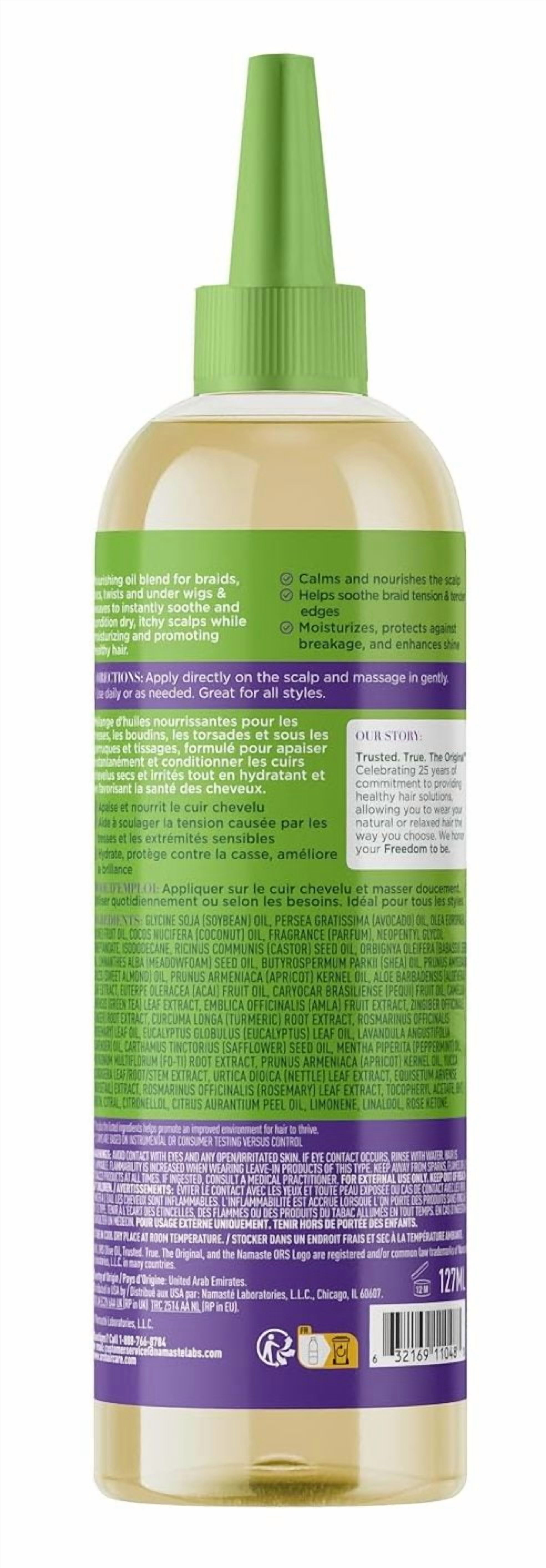 Ors Olive Oil Braidzone Daily Nourishment Soothing Scalp Oil 4.3oz (Pack of 3)
