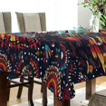 thumbnail image 5 of Yayeee Tablecloths 60" x 60" Rectangle Wrinkle Resistant Party Table Cover, Brown Abstract Eagle, 5 of 8
