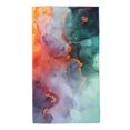 thumbnail image 1 of Fotbe Colorful Abstract Waves Toalla Premium con Patrón, Toalla de Microfibra de Secado Rápido, Ligera y Altamente Absorbente (27.5x16in), Ideal para Uso Diario, 1 of 6