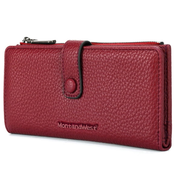Cartera Montana West Billetera Larga Plegable con Bloqueo RFID 20x10x3 cm