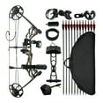 thumbnail image 1 of KFFKFF Compound Bow Archery, Adjustable 19-30 in Draw Length Compound Bow Package for Beginner, 19-70 Lbs Draw Weight Archery Bows and Arrow Set, Right Hand Kit with Hunting Equipment, 320 fps, 1 of 9