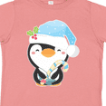 thumbnail image 4 of Inktastic Cute Christmas Penguin in Blue Hat Boys or Girls Toddler T-Shirt, 4 of 5