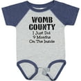 thumbnail image 3 of Inktastic Womb County I Just Did 9 Months on the Inside Boys or Girls Baby Bodysuit, 3 of 5