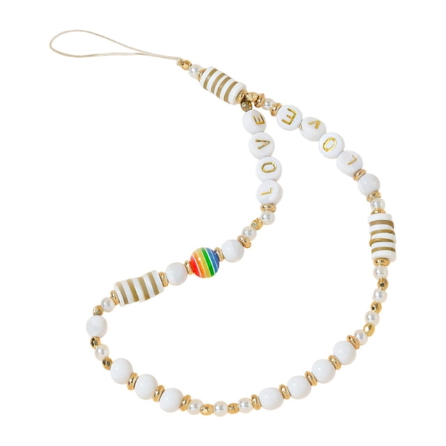 Pulsera ligera y encantadora con cuentas para teléfono Con una cuenta colorida