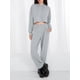 thumbnail image 3 of Lucakuins, conjunto de pijamas para mujer, 2 piezas, ropa de salón, trajes de Color sólido con cordón, sudaderas con capucha, Tops cortos y pantalones, ropa de dormir, trajes Lucakuins moda, 3 of 8