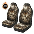 thumbnail image 3 of Uorisanigo Car Seat Covers Front Seats Only Set of 2, Soft Plush Moon Wolf Print Car Seat Cushions, Auto Seats Covers Interior Accessories, Comfortable, 3 of 7