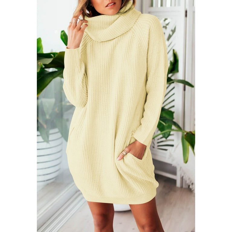 The Popular Pink Queen Turtleneck Sweater Dress on  Is On Sale