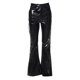 thumbnail image 1 of Pantalones casuales de mujer Pantalones de mujer de cintura alta sólidos con cremallera en la cadera Micro Pull Fridja hfkajh102115, 1 of 8