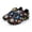 Colorful Splatter, variant on Flame Kids Soccer Cleats Boys Lightweight Trainning Football Shoes for Little/Big Kid Outdoor Firm Ground Soccer Athletic Shoes Size 12.5