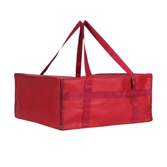 simhoa Sac de Livraison Alimentaire Isolé Sac Isotherme Porte-Pizza Réutilisable Camping Voyage 40cmx40cmx15cm