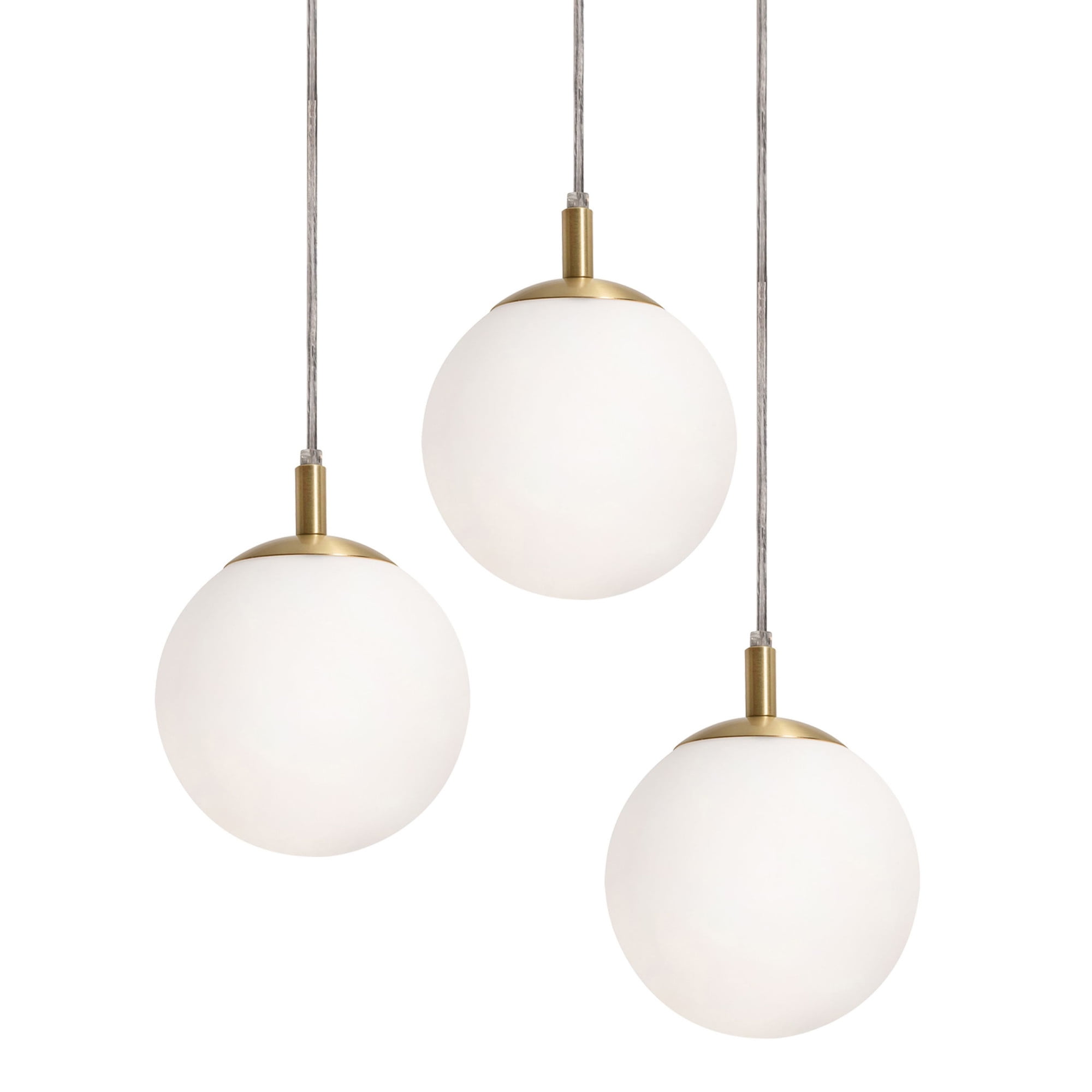 Afx Lrtp07mbrnd3 Loretto 3 Light 18" Wide Multi Light Pendant Brass