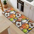 thumbnail image 5 of Baseball Football Pattern Kitchen Rug Mat,Kitchen Runner Rugs Non Skid Washable,Decorative Kitchen Floor Mats for Kitchen,Sink,Laundry,17"x47.2", 5 of 7