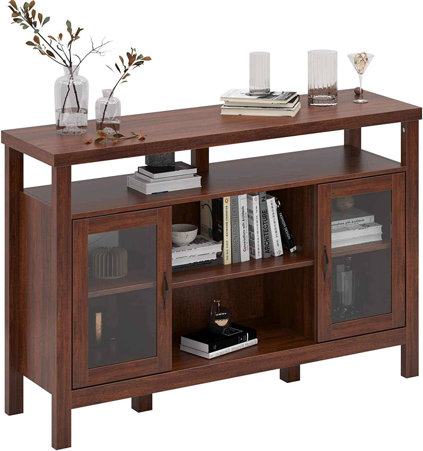 Buy Soges Sideboard Storage Wood Buffet Sideboard with Shelf