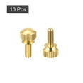 thumbnail image 3 of Knurled Thumb Screws, M4x10mm Brass Shoulder Bolts Stepped Grip Knobs Fasteners for Electronic 10Pack, 3 of 5