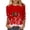 8Red, variant on PuLe Christmas Shirts for Women,3/4 Length Sleeve Tops Funny Xmas Tree Santa Snowflake Graphic Tees Cute Crewneck Blouse
