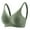 Green, variant on purcolt Women's Seamless Wireless Everyday Bras V-Neck Mesh Scalloped Comfort Bralettes No Underwire Lightly Lined Supportive Push Up Bra Full Coverage T-Shirt Bras