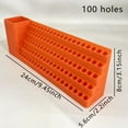 thumbnail image 4 of Clearance Sale!! "Orange CNC Drill Bit Organizer With Cup Holder 4 Size Options Plastic Storage Rack For Drill Bits & Tools Ideal For Workshop & Garage Organization" Study Supplies, 4 of 4