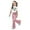 Light Pink, variant on Girls Two Piece Outfits Short Sleeve Heart T-Shirt Top and Flared Pants Set Girls Summer Clothes for Tween Girls 9-10 Years