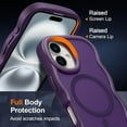 thumbnail image 4 of Funda magnética para iPhone 16 Plus, compatible con MagSafe, diseño de marco ondulado transparente 2025, funda protectora de borde suave, bonita, transparente, mate, a prueba de golpes, 4 of 6