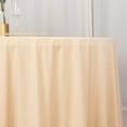 thumbnail image 5 of BalsaCircle 120 in Beige Scuba Polyester Round Tablecloth Party Linens Wedding Events Decorations Supplies, 5 of 8