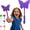 Butterfly Purple, variant on Fairy Pay Wand, 3D Printed Magic Tap to Pay Credit Card Wand, Digital Payment Wands for Easy Checkout Suitable Scenarios for Card Payment