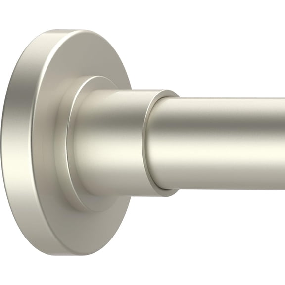 Brushed Nickel Shower Curtain Rods - 31-80 Inch Spring Tension Shower Rods for Bathroom, Adjustable, No Drilling, No Rust, Stainless Steel