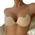 thumbnail image 4 of Mesh Fabric Breathable One-piece Push-up Silicone Bra Patch Invisible Thin Underwear Bra, 4 of 5
