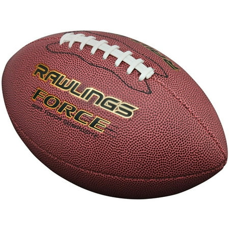 All Weather Leather Football - Rawlings Force Football Official Size Premium Pu Composite Leather