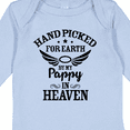 thumbnail image 4 of Inktastic Handpicked for Earth by My Pappy in Heaven with Angel Wings Boys or Girls Long Sleeve Baby Bodysuit, 4 of 5