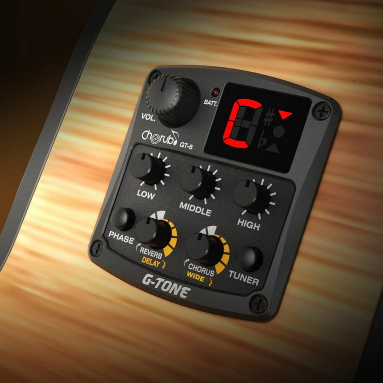 Cherub G-Tone GT-6 Acoustic Guitar Preamp Piezo Pickup 3 Cherub G-Tone GT-6 Acoustic Guitar Preamp Piezo Pickup 3