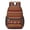 Geometric Stripe Red, variant on Geometric Mandala Beige Pattern 17" School Backpacks for Teens,Waterproof Oxford Fabric,S-Shape Padded Straps for School,Travel,Hiking,Camping