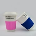 thumbnail image 4 of Pretyzoom Reusable Cup Sleeve Cup Protective Sleeve Silicone Assorted Color 12Pcs, 4 of 8