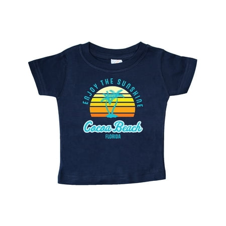 

Inktastic Summer Enjoy the Sunshine Cocoa Beach Florida in Blue Gift Baby Boy or Baby Girl T-Shirt