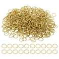 thumbnail image 1 of Uxcell Anillas Abiertas de 9mm, 500Pcs Conectores de Anillo Redondo Sólido de Cobre, Cobre, 1 of 5