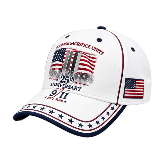Yungyresw Unisex Baseball Caps Adjustable Strap Anniversary USA Hat Never Forget Memorial Caps Patriotic American Flag Sun Hat A One Size