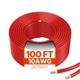 thumbnail image 5 of 100FT Solar Extension Cord, 10 Gauge Red PV Cable (6mm²), Waterproof Connectors for Panel to Inverter, 5 of 9