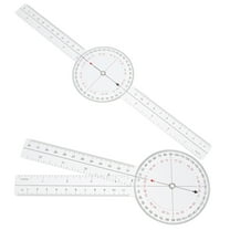 2 Pcs Flexible Goniometer Ruler Angle Measuring Tool Dash Protractor Transparent