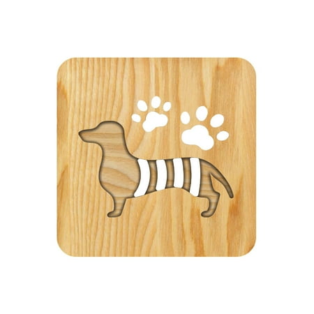 

KEUSN Dog Pattern Solid Wood Products Creative Decorative Gifts Nightlight Home Decoration Table Lamp For Living Room