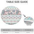thumbnail image 6 of Round Elastic Table Cover 52 to 56 Inch, Bohemian Floral Design for Restaurant Use and Special Events on Circular Tables, 6 of 7