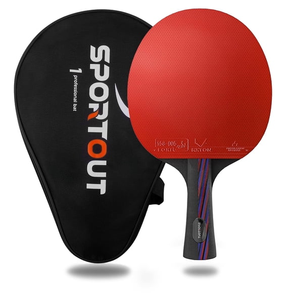 Pala de tenis de mesa Sportout Ping Pong Professional con funda