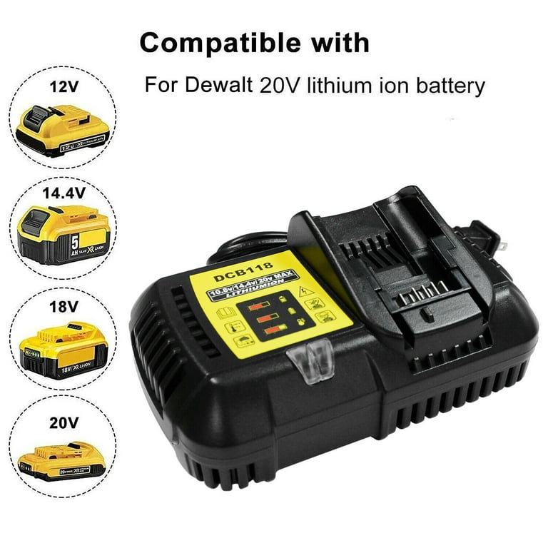 power drill battery fast charger dcb118