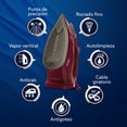 thumbnail image 2 of Oster Plancha de Vapor, AeroGlide S7200, con Golpe de Vapor 180 g/min, Recubrimiento Met&aacute;lico Cer&aacute;mico, Suela con m&aacute;s Cobertura, Tecnolog&iacute;a Aeroce, 2 of 6