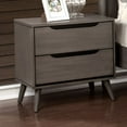 thumbnail image 4 of Furniture of America Coop Mid-century Modern Grey Wood 4-Piece Platform Bedroom Set by  Eastern King, 4 of 5