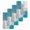 Blue, variant on Red Grey Kitchen Dish Towels for Drying Dishes Set of 4, Abstract Geometric Color Block Oil Painting Waffle Weave Microfiber Hand Tea Bathroom Towels Quick Dry & Absorbent Towel 15.7x23.6