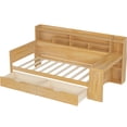 thumbnail image 5 of JERFIT Twin Size Daybed with Storage Shelves Multi-functional Bed with Two Storage Drawers and, 5 of 10