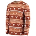 thumbnail image 2 of Men's Concepts Sport Texas Orange Texas Longhorns Ugly Sweater Knit Long Sleeve Top and Pant Set, 2 of 5