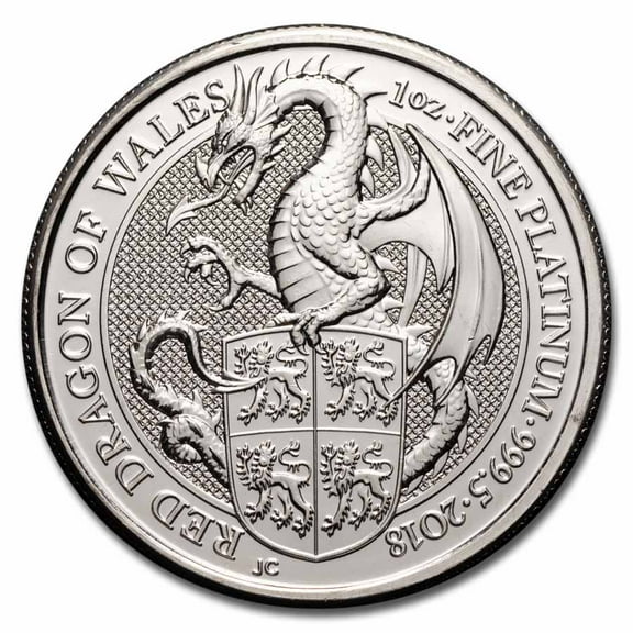 1 oz Great Britain Platinum Queen's Beasts (Random Year)