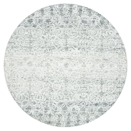 SAFAVIEH Glamour Milton Geometric Area Rug  Charcoal  6  x 6  Round