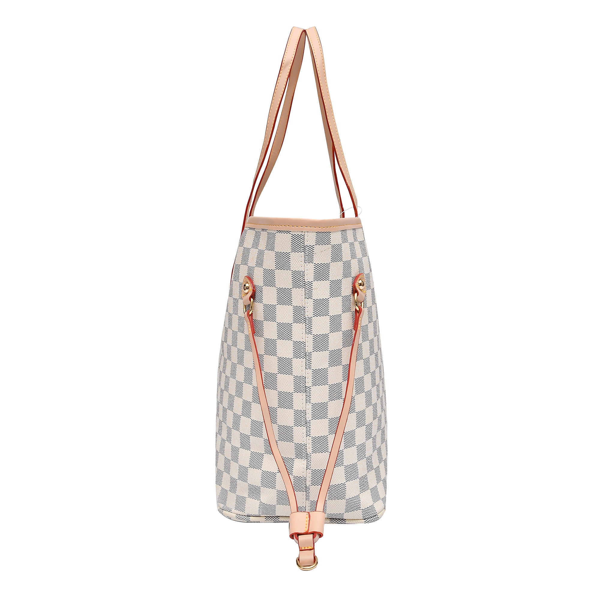 OTVEE Yellow Blue Checkered Plaid Shoulder Bags for