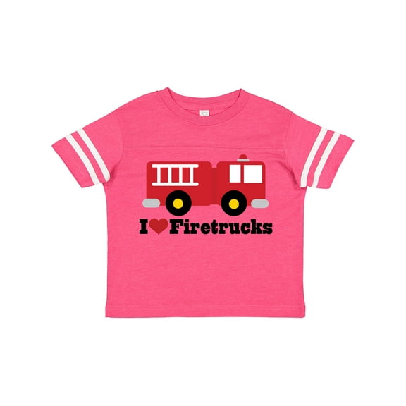 Inktastic I Heart Firetrucks Boys or Girls Toddler T-Shirt